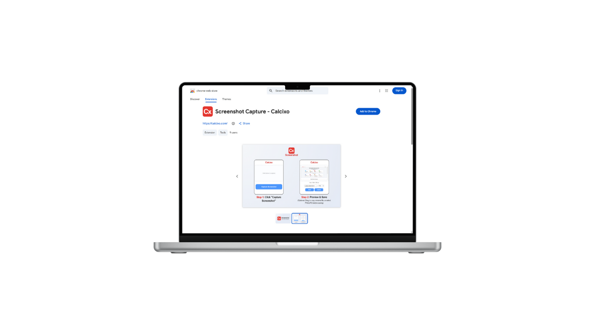 Screenshot Capture - Calcixo